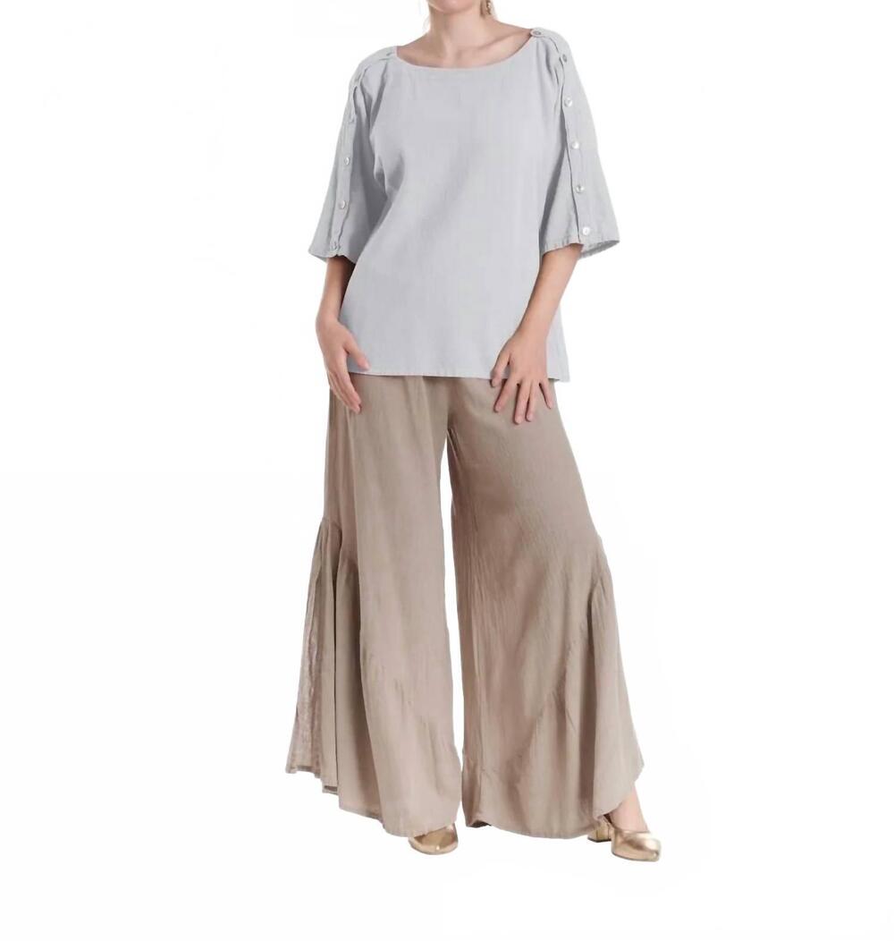 NEW OH MY GAUZE! saint boat neck blouse in snow